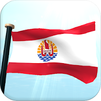 French Polynesia Flag 3D