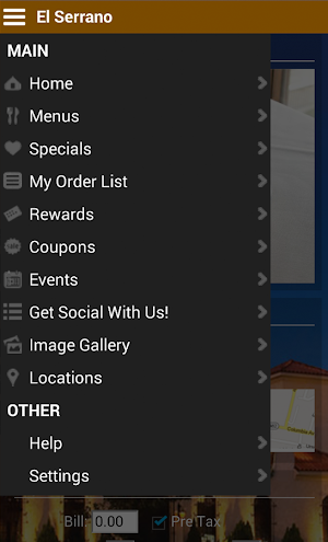 El Serrano Restaurant Screenshot 1