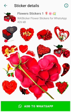 WASticker Love Flower Stickers Screenshot 1