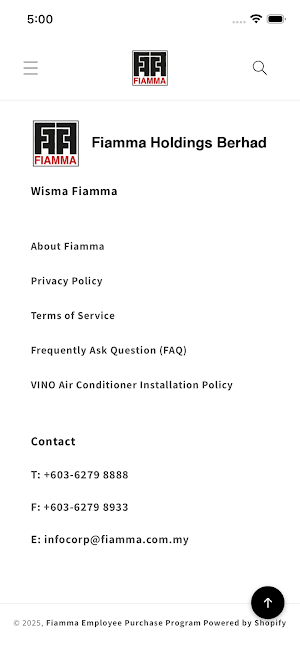 Fiamma EPP Screenshot 2