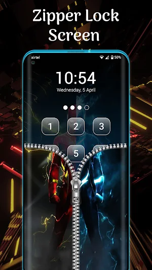 Zipper Screen lock Screenshot 1