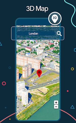 Live Satellite Earth Location: Route Map Navigator Screenshot 1