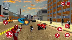 Rainbow Villain 3D Rope Hero Screenshot 2