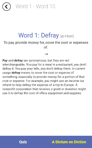 Verbal Advantage - Level 3 Screenshot 1