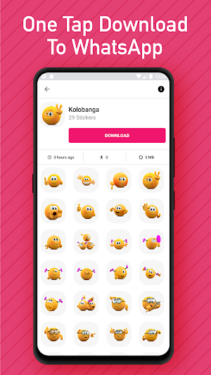 Big Emojis Stickers For WhatsApp - WAStickerApps Screenshot 1