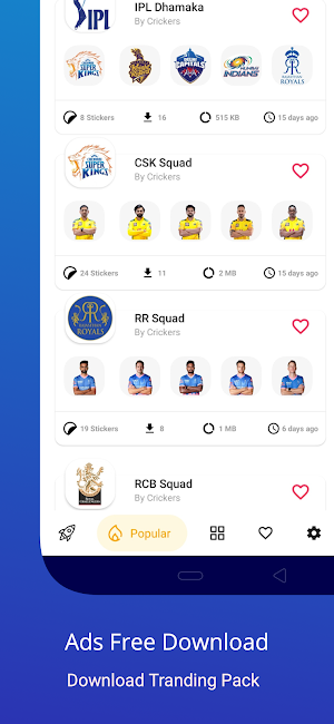 IPL Sticker 2022 WAStickerApps Screenshot 1