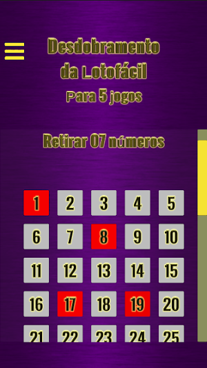 Desdobramento da Lotofácil Screenshot 0