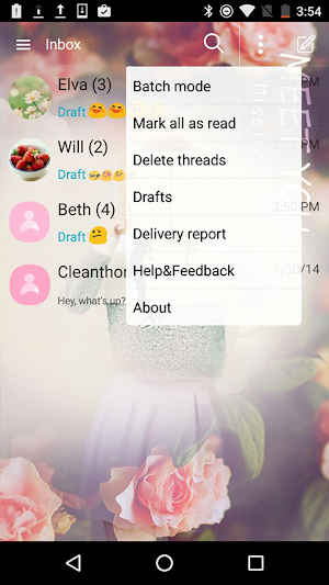 Handcent Skin (Meet you) Screenshot 2