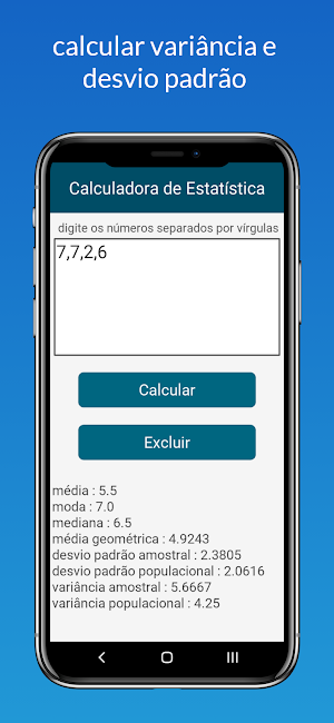 Variance Calculator Screenshot 0