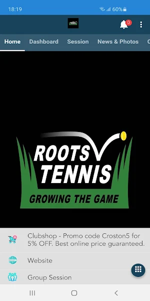 Roots Tennis Screenshot 1
