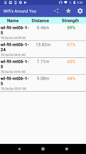 Wifi Strength Meter Pro Screenshot 1