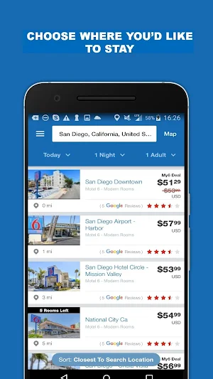 My6 - Book & Save at Motel 6 + Studio 6 Screenshot 2