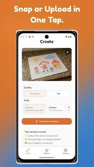 SketchSpark: Kids Art AI Magic Screenshot 1