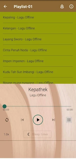 Lagu Osing Banyuwangi Offline Screenshot 1