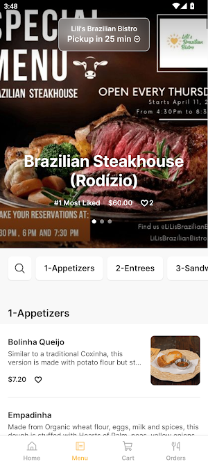 Lili's Brazilian Bistro Screenshot 1