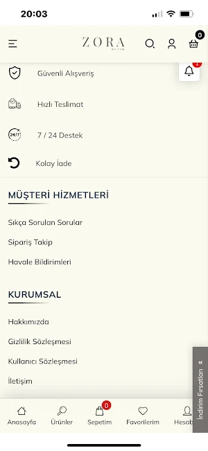 Zora Butik Screenshot 2
