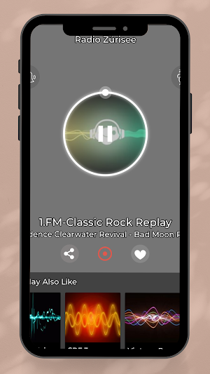 Radio Zürisee App Schweiz Screenshot 1