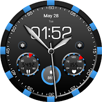 Key WF25 Futuristic Watch Face