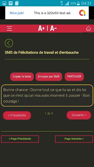 Messages de Félicitations pour toutes occasions Screenshot 3