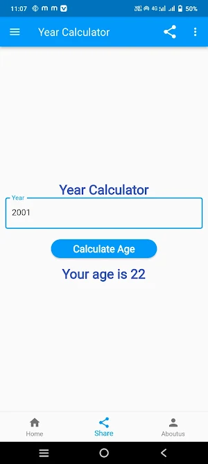 Year Calculator Screenshot 1