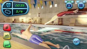 Swimming pool Water Race- Uphill Rush Water Racing Screenshot 3