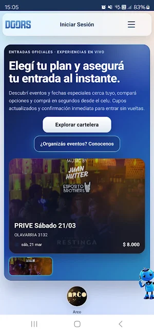 Doors Tickets Screenshot 0