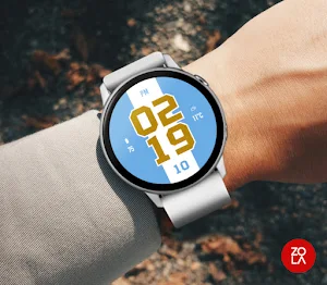 Sky Blue Kit Watch Face Screenshot 2