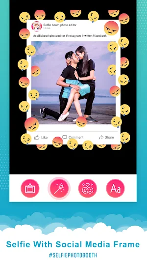 Selfie Photo Booth Cam - Selfie Booth Photo Editor Screenshot 2