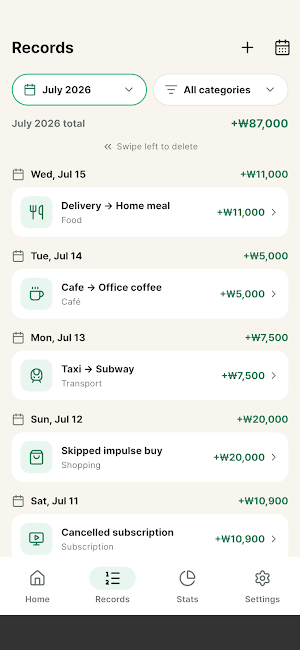 SaveSwap: Money Saved Tracker Screenshot 1