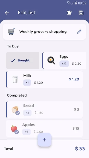 Easy Shop: Grocery List Screenshot 2