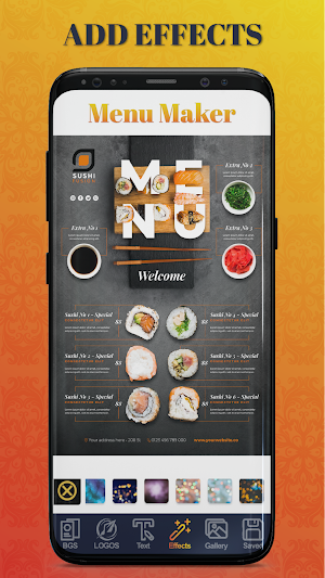 Menu Maker - Design Templates Screenshot 2