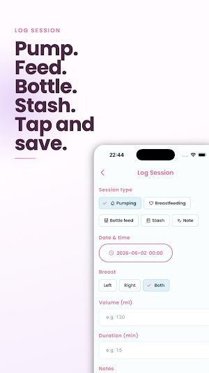 Breast Milk Tracker Screenshot 3