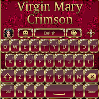 Virgin Mary Crimson Go Keyboard theme