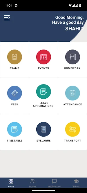 Three Dots School - Parent App Screenshot 1