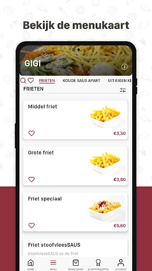 Frituur GIGI Screenshot 2