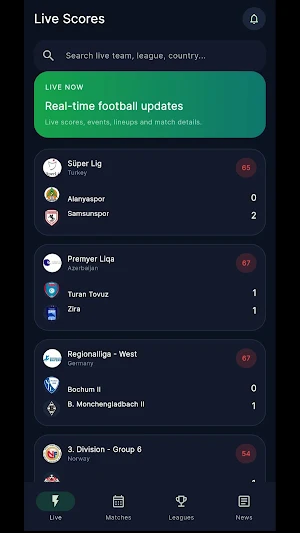 Football Live HD Screenshot 0