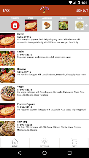BC's Pizza Screenshot 2