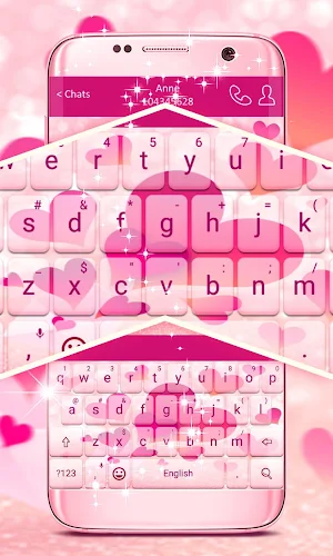 Pink Love Keyboard screenshot 3
