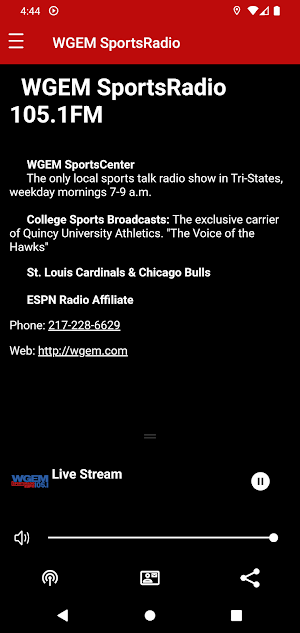 WGEM SportsRadio Screenshot 2