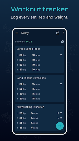 GymSet - Workout Log Tracker Screenshot 0