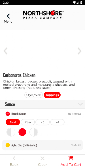 Northshore Pizza Screenshot 3