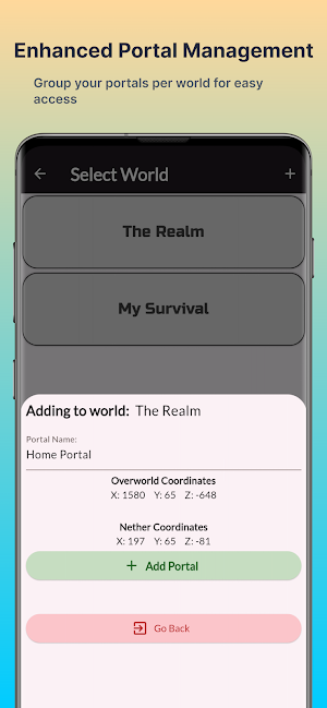 Nether Portal Calculator Screenshot 1