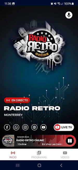 Radio Retro de Monterrey Screenshot 2