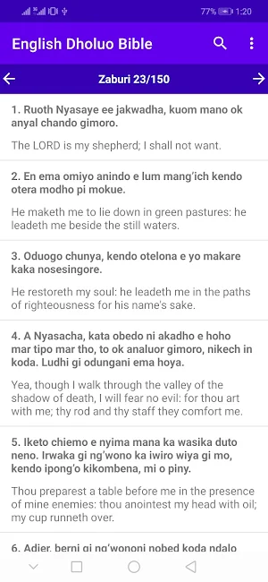 Muma Maler - English Luo Bible Screenshot 1