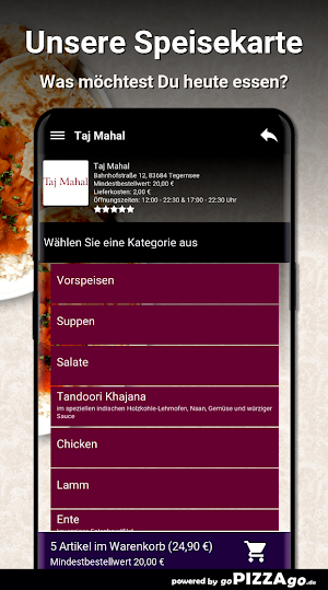 Taj Mahal Tegernsee Screenshot 3