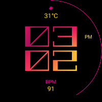 Flame Tech Watch Face