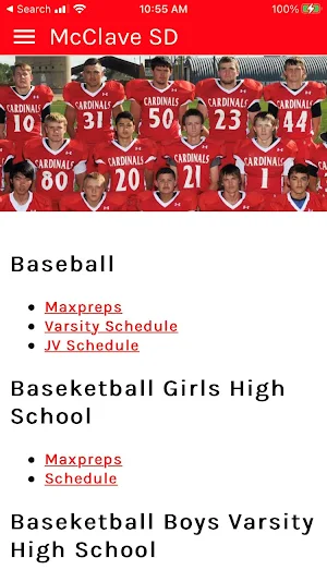 McClave School District Screenshot 2