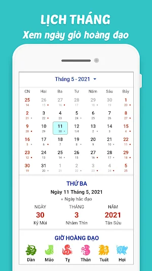 Lịch Vạn Niên - Lịch Âm 2021 Screenshot 2