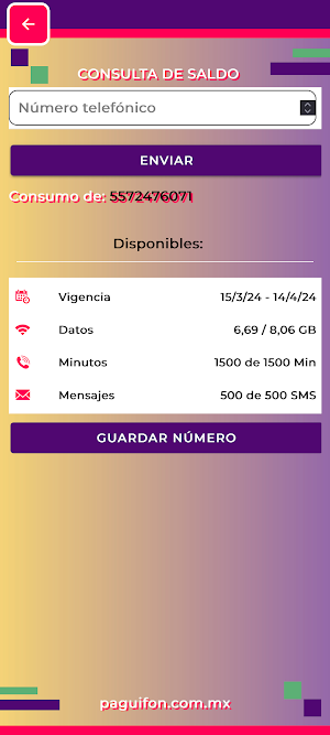Paguifon Saldo Screenshot 3