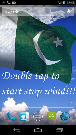Pakistan Flag Live Wallpaper Screenshot 0